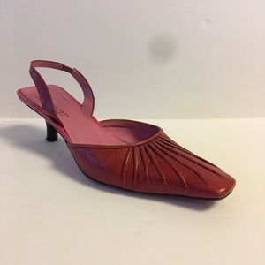 Eva Turner Pintuck Leather Pumps